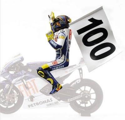 Valentino Rossi 100 GP Wins MotoGP Assen 2009 by Minichamps