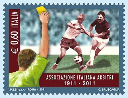 Francobollo dedicato all’Associazione Italiana Arbitri