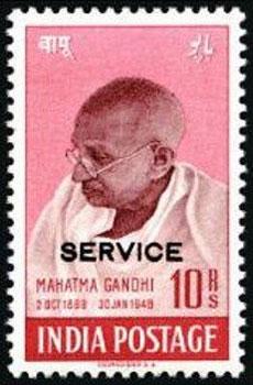 Prezzo record per francobollo indiano raffigurante Gandhi