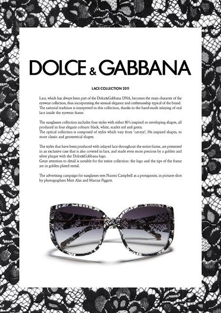 Dolce & Gabbana Lace Collection 2011