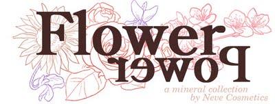 Neve Cosmetics 'Flower Power' mineral collection.‏