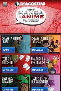 DISEGNA MANGA E ANIME con l'app della De Agostini.