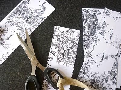 Butterflies in Toile de Jouy : tutorial