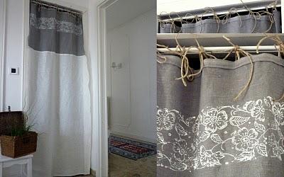 Linen curtains