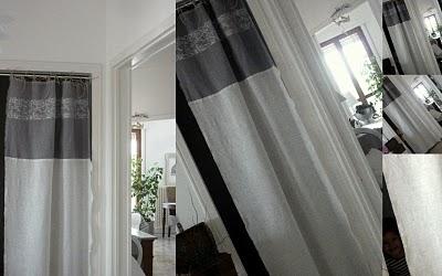 Linen curtains