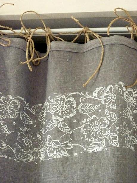 Linen curtains