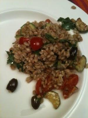 Insalata di farro tiepida