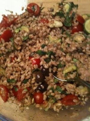 Insalata di farro tiepida