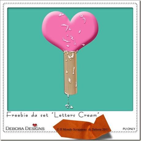 Freebie da Letters Cream