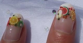 Fimo Fruit Nail Art