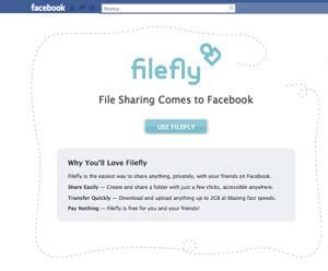 FileFly applicazione Facebook per condividere file online
