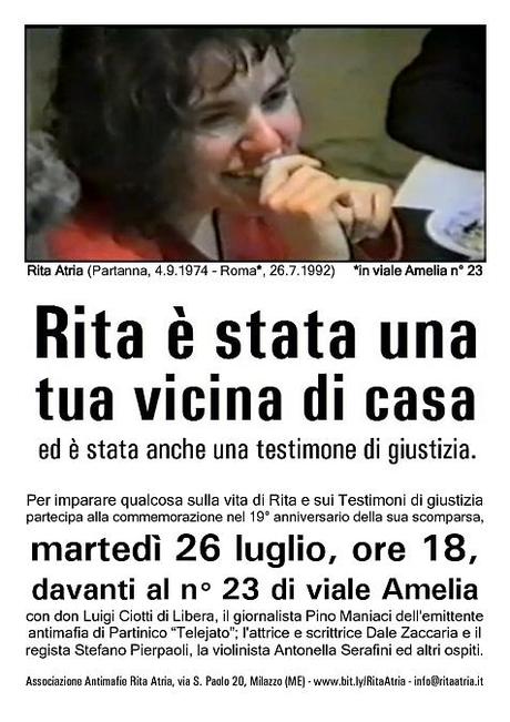 Giornata dedicata a Rita Atria