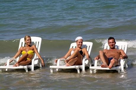 yellow bikini for beach volley!