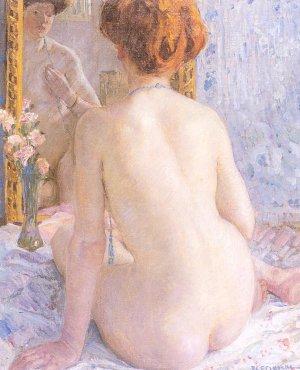 Friederick Carl Frieseke – “Reflections (Marcelle)”