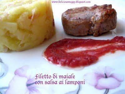 Filetto di maiale con salsa ai lamponi