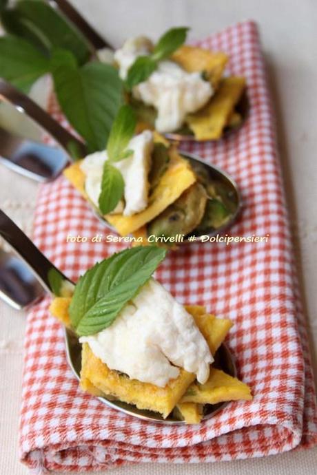 FRITTATINA ALLE ZUCCHINE E FORMAGGIO LA TUR AL CUCCHIAIO di Dolcipensieri