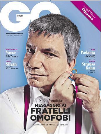 Nichi Vendola su GQ Italia, molto più che una copertina