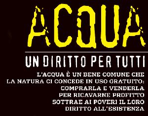 Acqua, un diritto per tutti