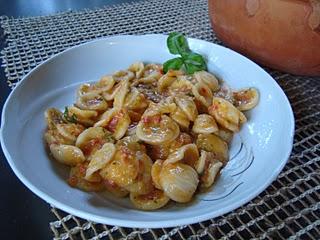 Orecchiette al mio pesto mediterraneo