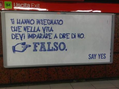 SAY YES. E non è una campagna in ritardo per il referendum.