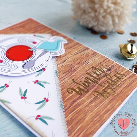 Natale fatto a mano | Card di Buon Natale con i materiali scrap di Flavir Design Natale fatto a mano | Card di Buon Natale con i materiali scrap di Flavir Design