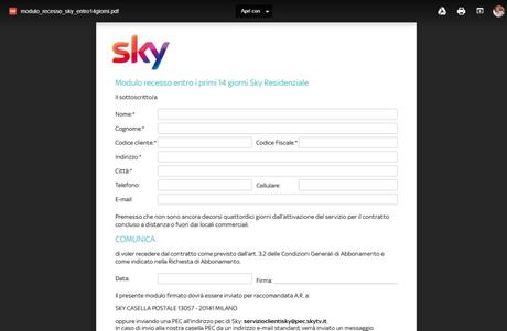 Come fare la disdetta dell’abbonamento Sky senza penali Come fare la disdetta dell’abbonamento Sky senza penali
