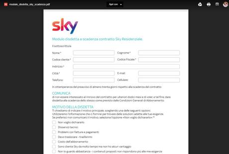 Come fare la disdetta dell’abbonamento Sky senza penali Come fare la disdetta dell’abbonamento Sky senza penali