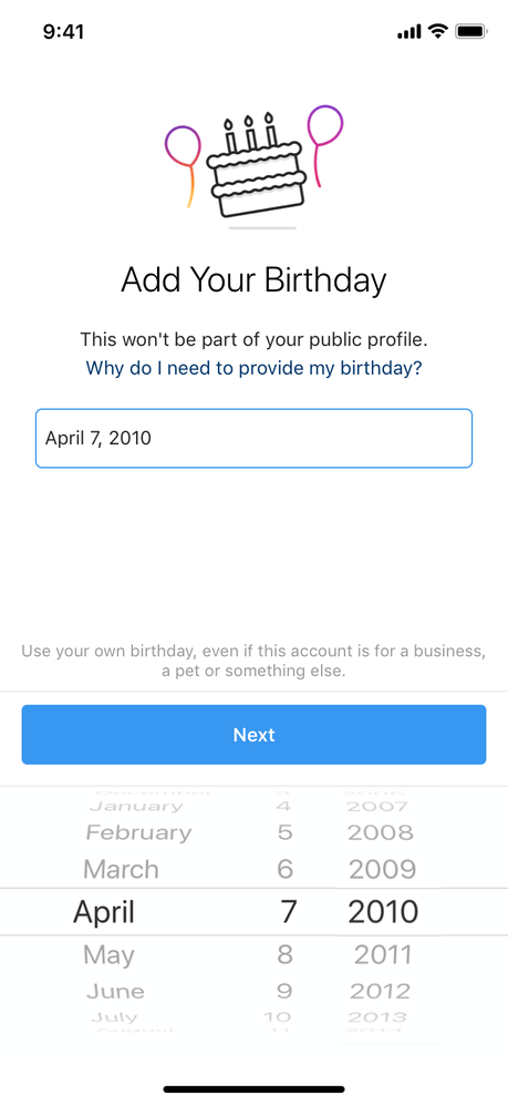Instagram inizia a chiedere la data di nascita, per la privacy, senza verifiche instagram richiesta età