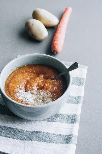 Vellutata di carote e patate, ricetta per lo svezzamento del bambino Vellutata di carote e patate, ricetta per lo svezzamento del bambino