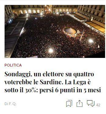 Chi mangia sardine campa cent’anni… a carico dello Stato! E una storia delle “sardine” dalle origini a oggi. Chi mangia sardine campa cent’anni… a carico dello Stato! E una storia delle “sardine” dalle origini a oggi.