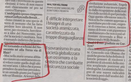 Walter Veltroni: “Ora subito gli Stati Uniti d’Europa. Per la sinistra servono parole nuove” – articolo di Francesca Schianchi in La Stampa 14 dicembre 2019 Walter Veltroni: “Ora subito gli Stati Uniti d’Europa. Per la sinistra servono parole nuove” – articolo di Francesca Schianchi in La Stampa 14 dicembre 2019