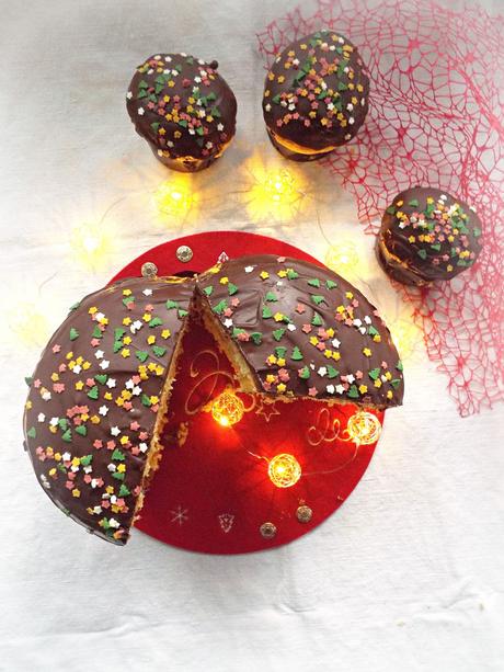 Panettone alle gocce di cioccolato a lievitazione mista Panettone alle gocce di cioccolato a lievitazione mista
