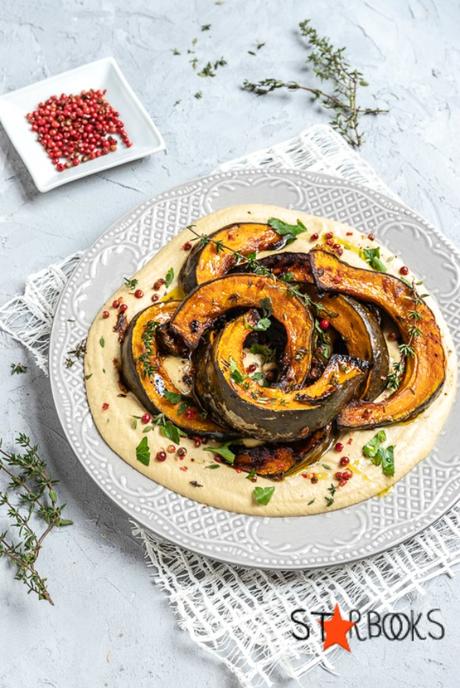 Zucca arrostita e hummus per Starbooks Zucca arrostita e hummus per Starbooks