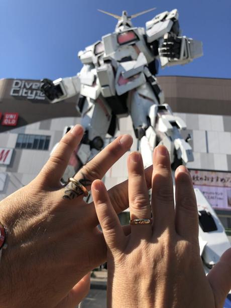 Tatuaggi a tema viaggi, che passione! Gundam a odaiba