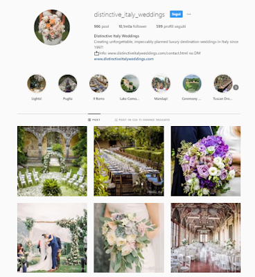 distinctive wedding italy Wedding Planners su Instagram - Eccovi i migliori profili!