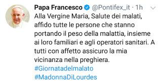 Giornata mondiale del malato Giornata mondiale del malato