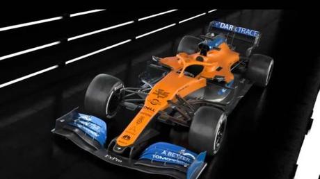 Un dron graba las primeras imágenes del Mclaren de Carlos Sainz y Lando Norris para la F1 2020 Un dron graba las primeras imágenes del Mclaren de Carlos Sainz y Lando Norris para la F1 2020