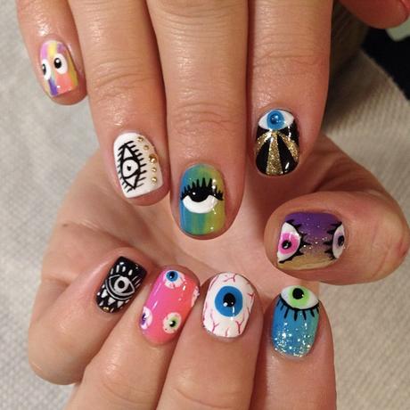eyeball nail art eyeball manicure eyeball nail art tendenza unghie unghie occhi tendenze unghie 2020 beauty tips consigli beauty mariafelicia magno fashion blogger color block by felym fashion blogger italiane