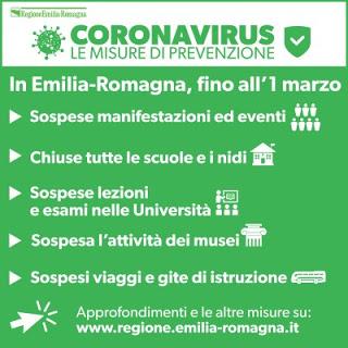 Le nuove misure anti Coronavirus Le nuove misure anti Coronavirus