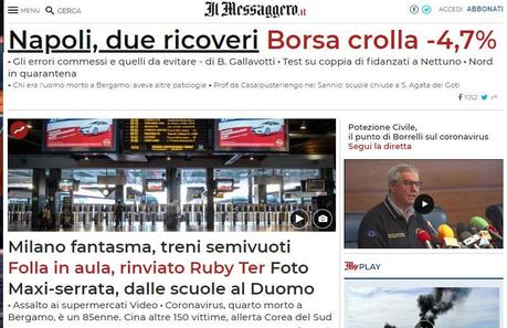 #Coronavirus: bilancio al quarto giorno, più di 200 contagi e cinque morti #Coronavirus: bilancio al quarto giorno, più di 200 contagi e cinque morti