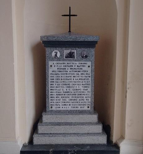 Un monumento per i fratelli Ceirano, pionieri dell’automobile, al Cimitero Monumentale di Torino Un monumento per i fratelli Ceirano, pionieri dell’automobile, al Cimitero Monumentale di Torino