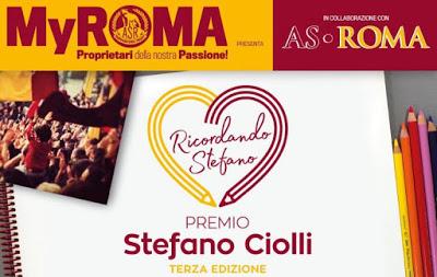 MyROMA, al via la Terza edizione del PREMIO STEFANO CIOLLI in collaborazione con l'A.S. Roma MyROMA, al via la Terza edizione del PREMIO STEFANO CIOLLI in collaborazione con l'A.S. Roma