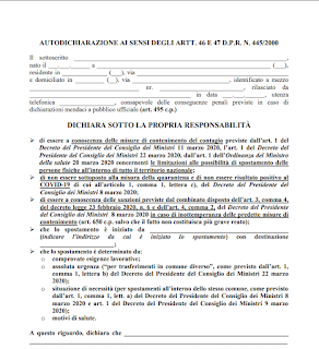 Coronavirus, cambia di nuovo il modulo per l'autocertificazione: Scarica QUI la nuova autodichiarazione valida dal 23 marzo Coronavirus, cambia di nuovo il modulo per l'autocertificazione: Scarica QUI la nuova autodichiarazione valida dal 23 marzo
