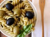 Pasta fredda pesto olive basilico