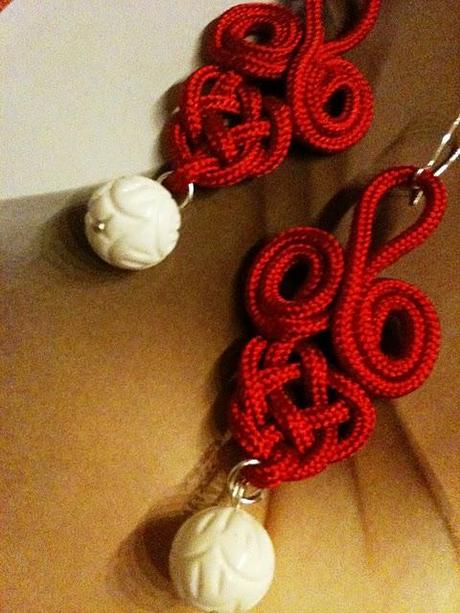 Red passion earring
