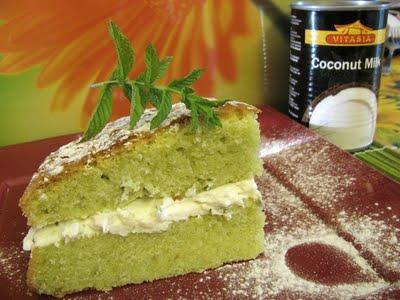 8 LUGLIO 2011, QUEL NUMERO TRABOCCANTE D'INFINITO - TORTA COCCO E MENTA FARCITA CON MASCARPONE