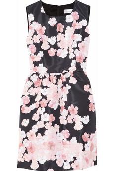 Red Valentino Floral-print satin dress