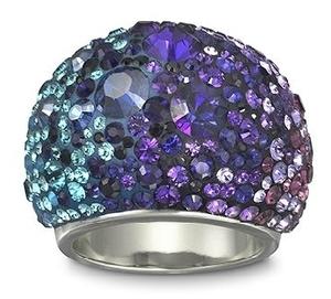 Swarovski Chic Purple Blue Ring