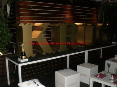 La Joseph flûte alla krug terrasse di Milano