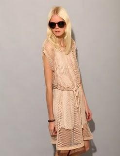 beige net dress